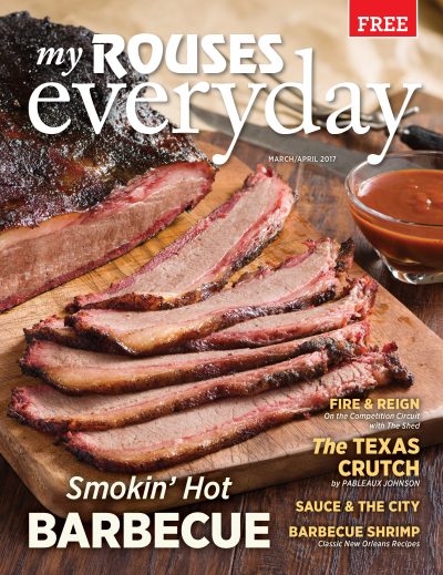 barbecue cover of March and April 2017 Rouses Magazine