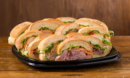 Rouses deli po-boy tray, catering