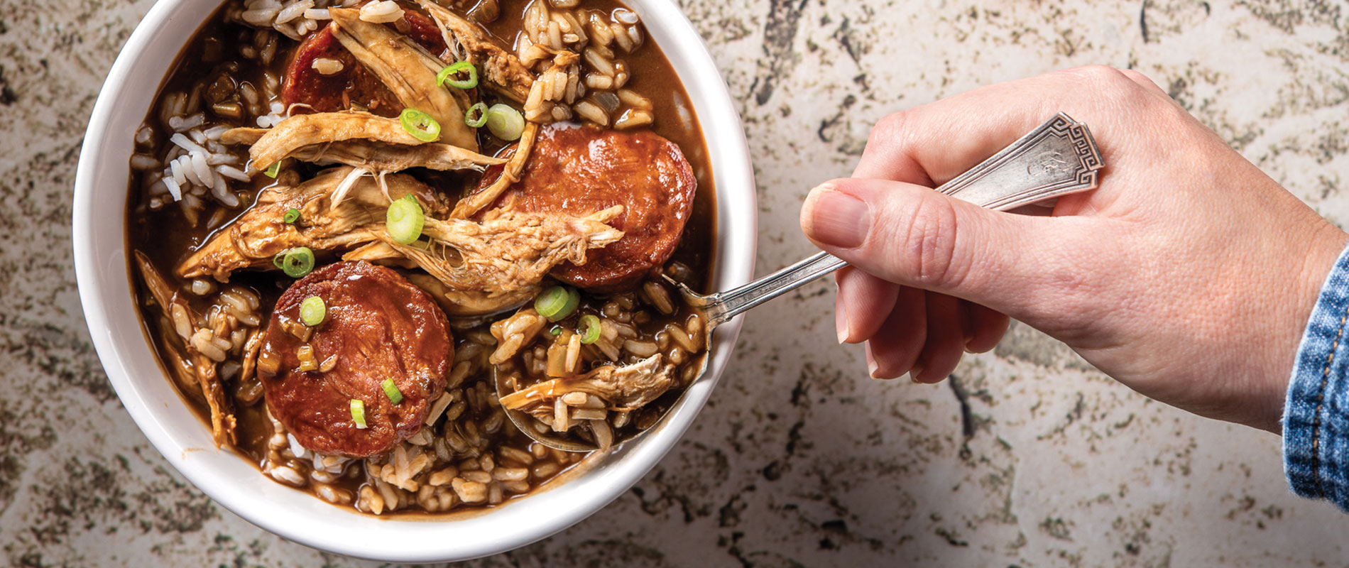 Chicken & Andouille Gumbo Recipe • Rouses Supermarkets