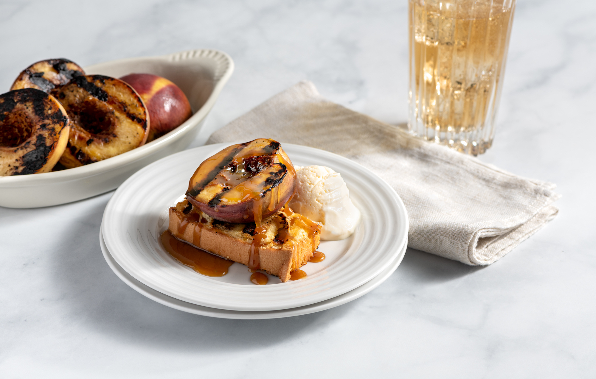Grilled Pound Cake With Peaches Recipe • Rouses Supermarkets